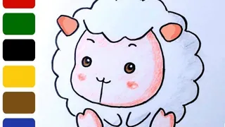Baby sheep ColoringBook