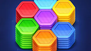 Hexa Color Stack Game