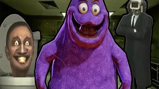 Grimace Shake Escape Skibidi and Cameraman