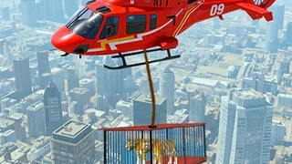 Animal Helicopter Rescue Game