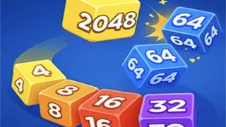 Snake 2048: Cube Merge
